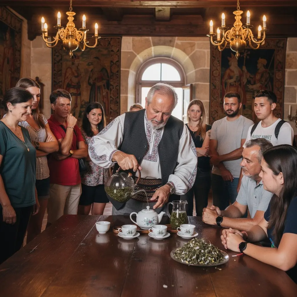 A Bai Mu Dan klasszikus tea elegáns csészében, gőzölgő víz mellett.